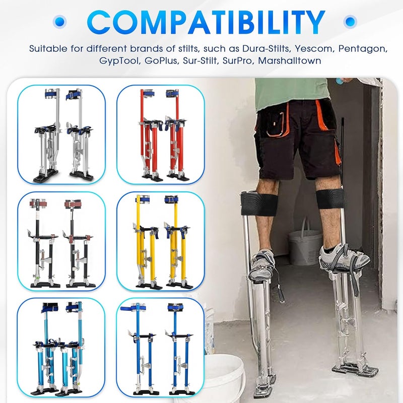 Zylany Drywall Stilt Straps, Padded Foam for Comfortable Wearing and Pressure Relief, Suitable for All Brands of Stilts, 2Pcs - Image 4